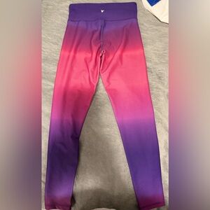Old Navy Pink and Purple Ombre Kids Leggings L 10/12